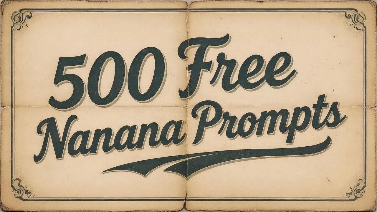 500 پرامپت رایگان برای Nano Banana